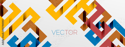 Color bend lines with shadow texture effect. Vector Illustration For Wallpaper, Banner, Background, Card, Book Illustration, landing page