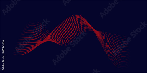 Elegant Digital Wave Network with Corporate Tech Effects.