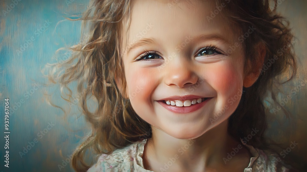 Portrait of a Little Girl with a Big Smile Portrait of a Little Girl with a Big Smile