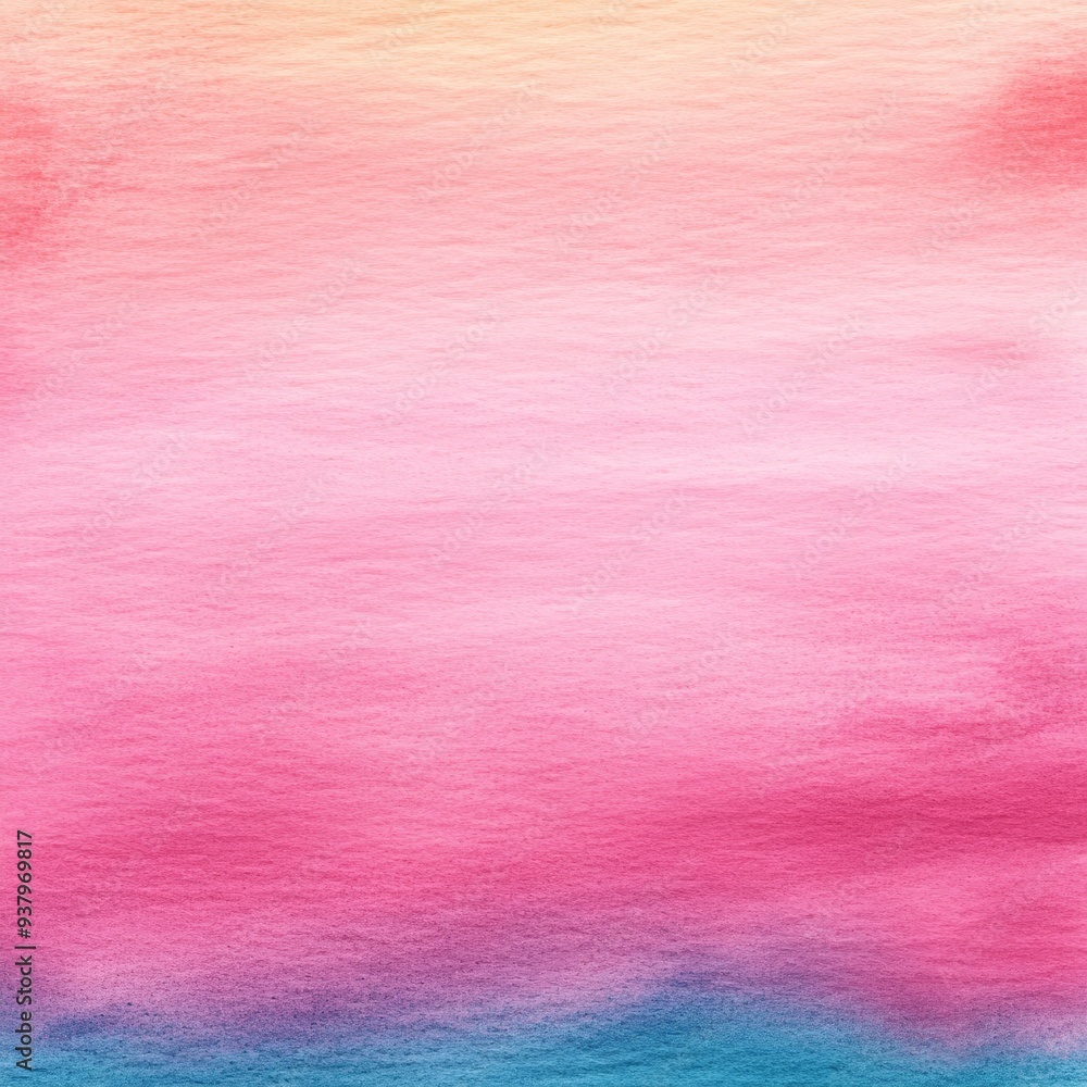 Fototapeta premium Abstract Watercolor Background in Pastel Pink, Yellow, and Blue