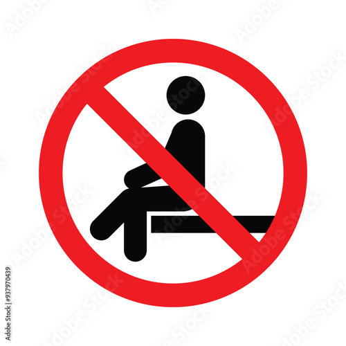 Not Sitting Sign