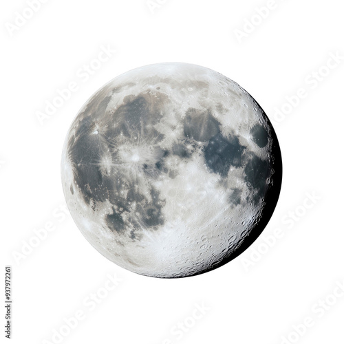 Close-up of the Moon in the Night Sky