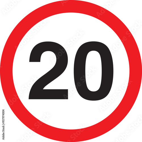 Speed limit 20 km