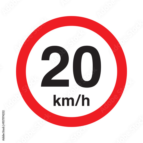 Speed limit 20 kmh