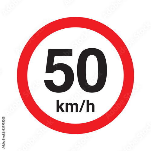 Speed limit 50 kmh