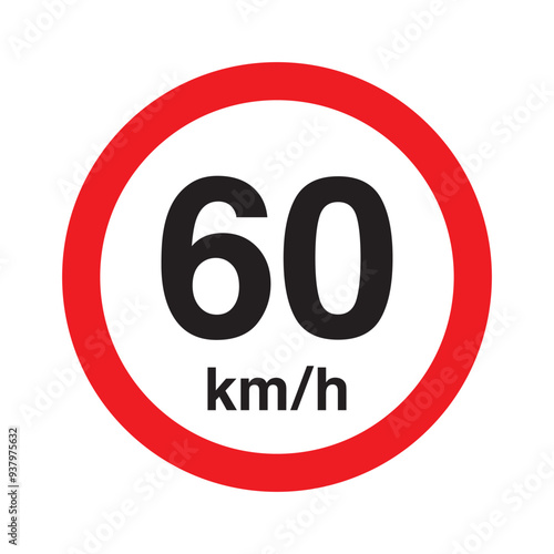 Speed limit 60 kmh