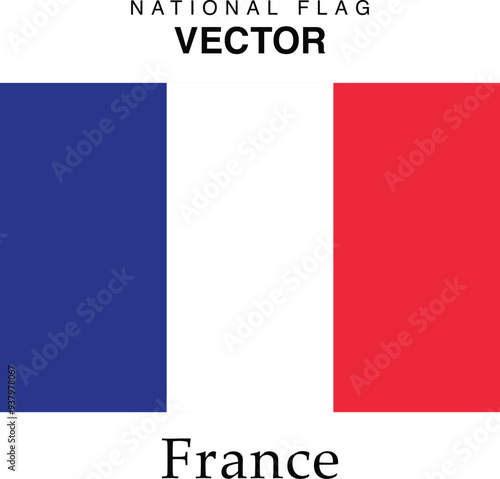 The vector version of the France national flag