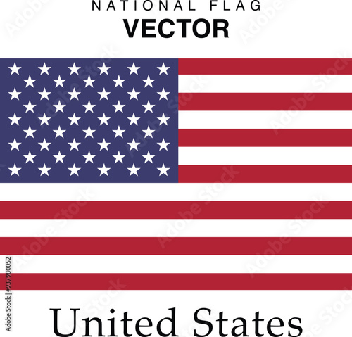 The vector version of the United States national flag