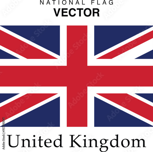 The vector version of the United Kingdom national flag