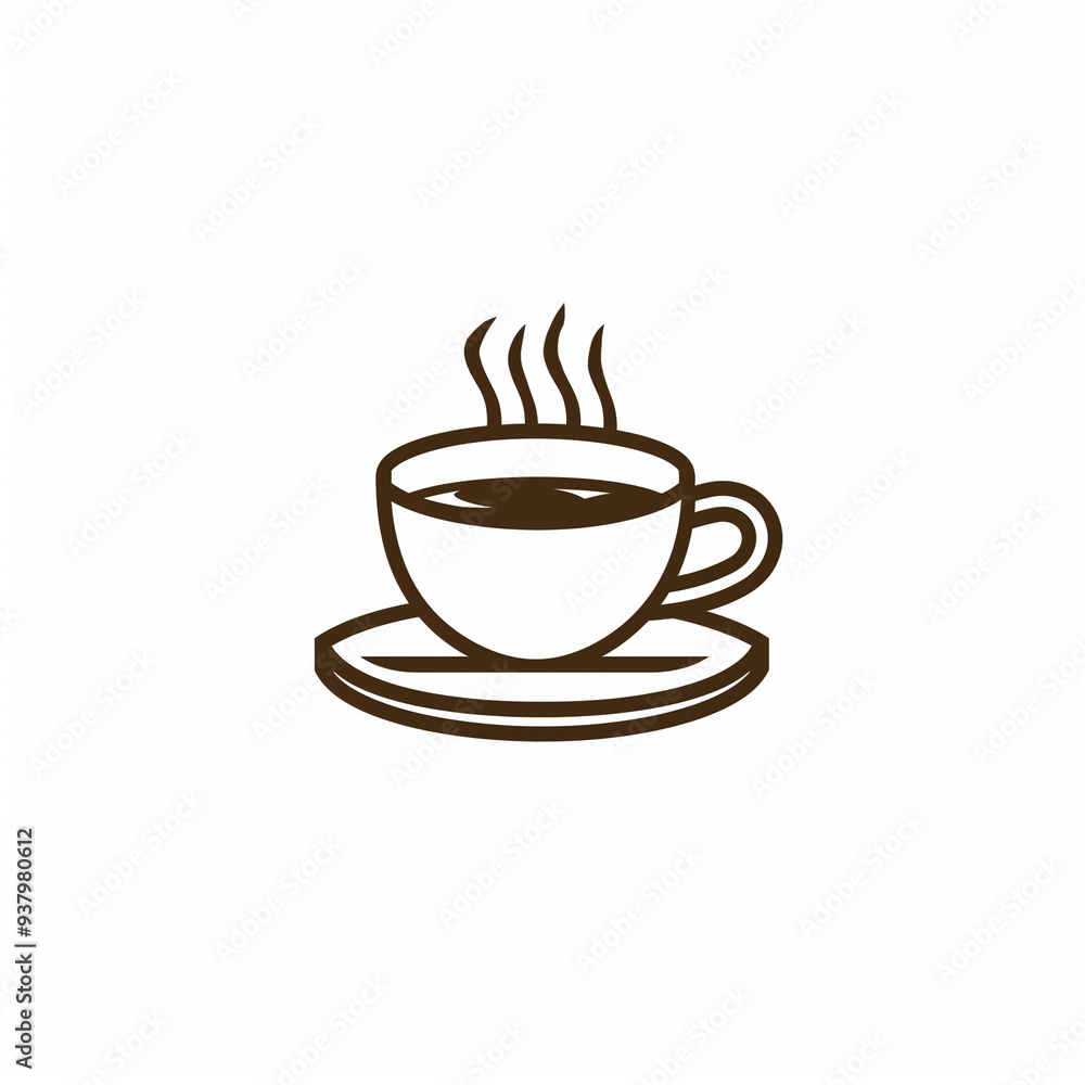 simple logo outline of a cup of coffee simple logo outline of a cup of coffee