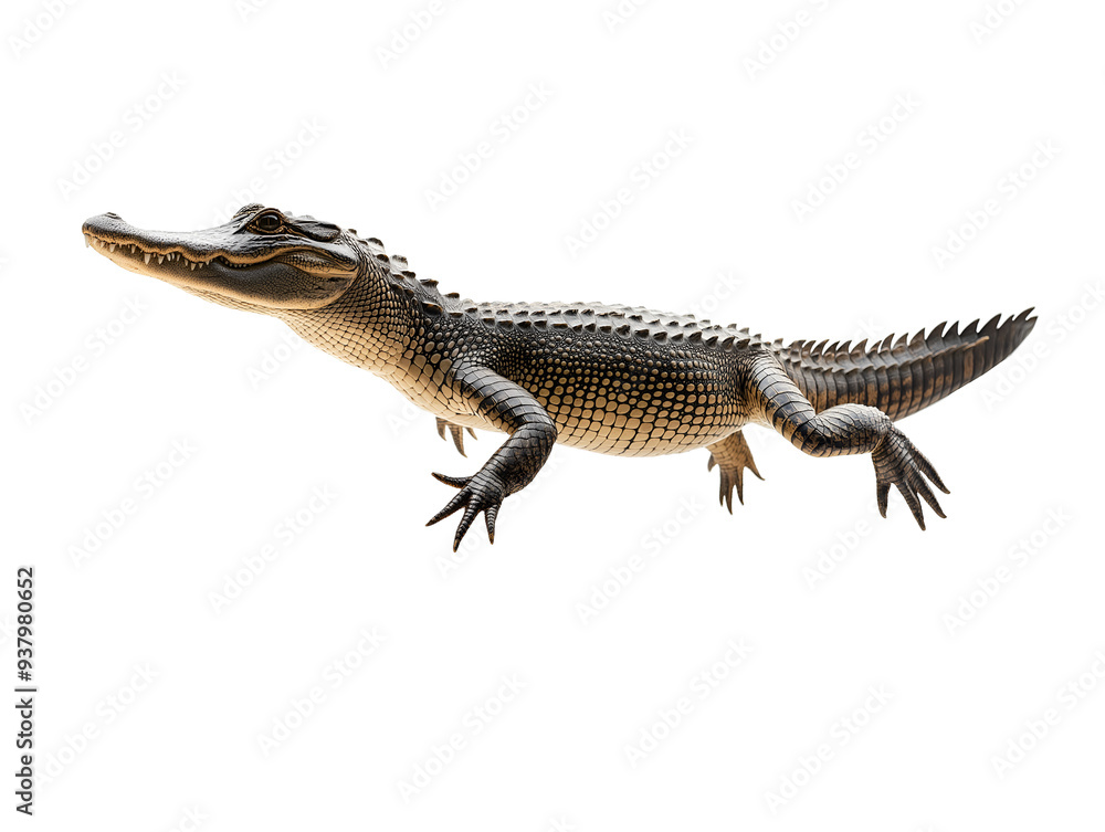 photo of a crocodile floating mid-air on isolated background
photo of a crocodile floating mid-air on isolated background