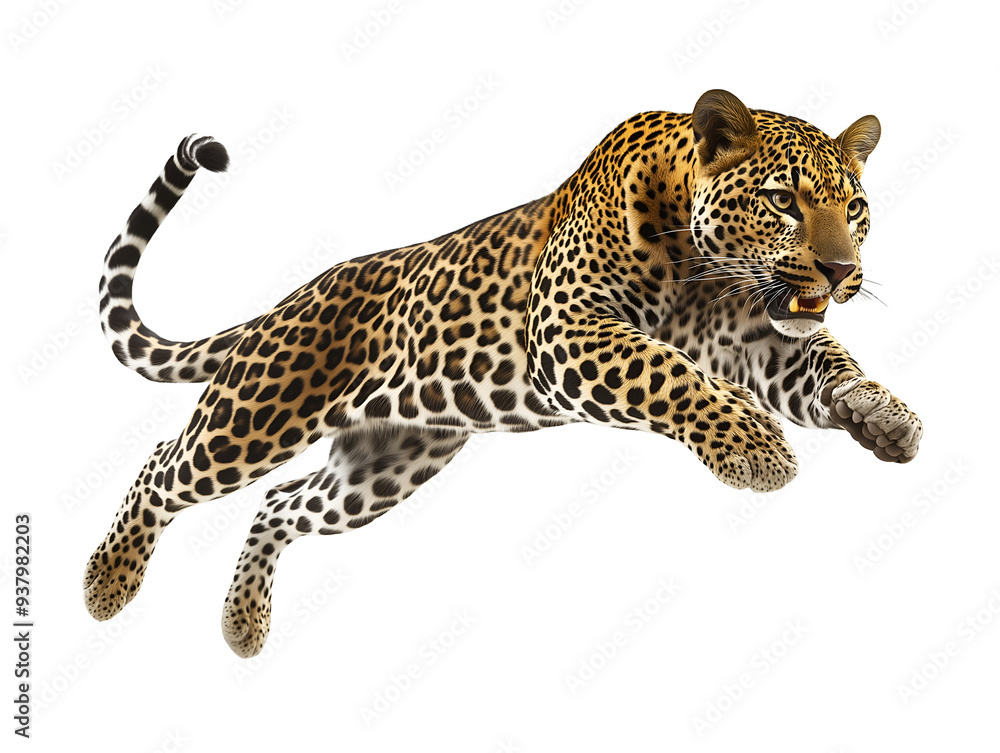 photo of a leopard floating mid-air on isolated background
photo of a leopard floating mid-air on isolated background