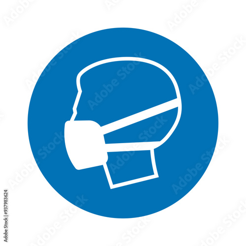 Wear face mask sign