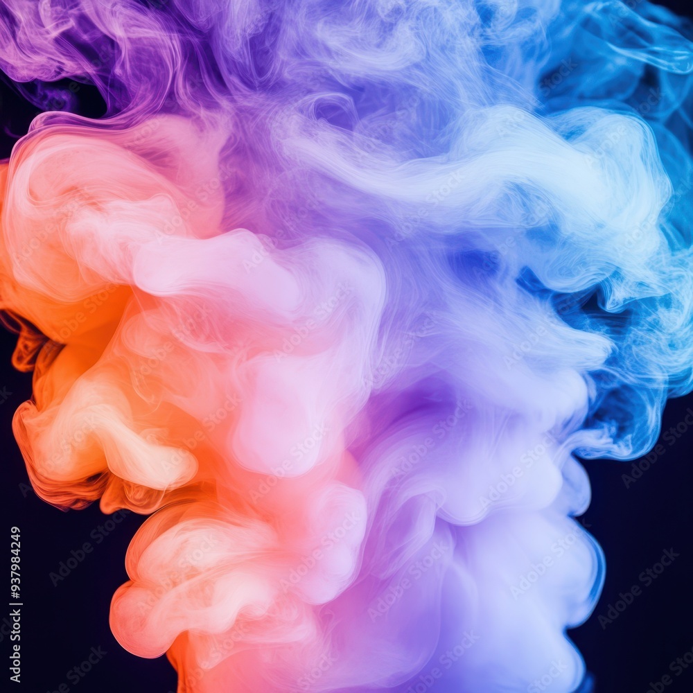 colorful smoke on a black background colorful smoke on a black background