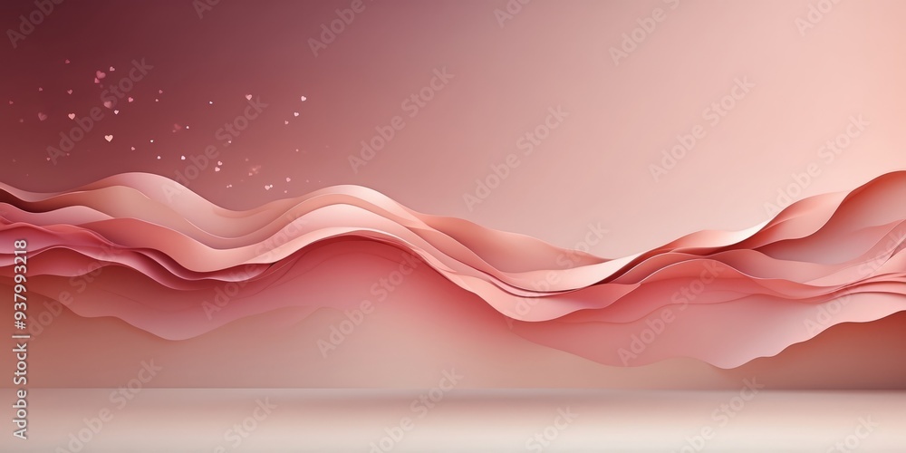 An elegant gradient background with a blush pink flowing into a rich mahogany.