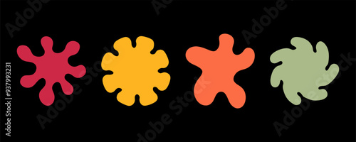 Groovy amoebas geometric shapes