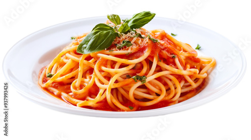 spaghetti with tomato sauce