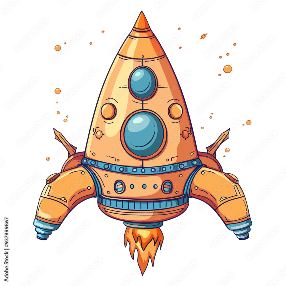Space Rocket, Cut Out Background Ready to Use Space Rocket, Cut Out Background Ready to Use