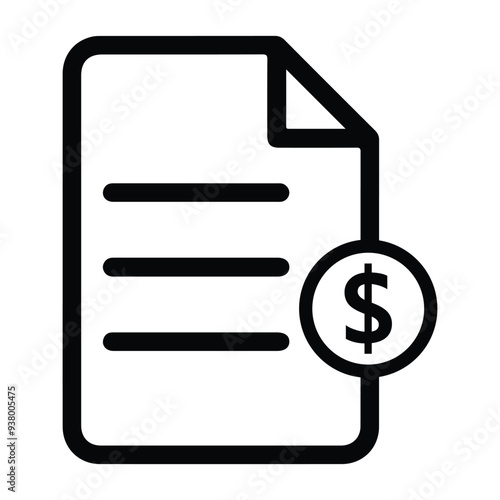 Portfolio, file, document icon