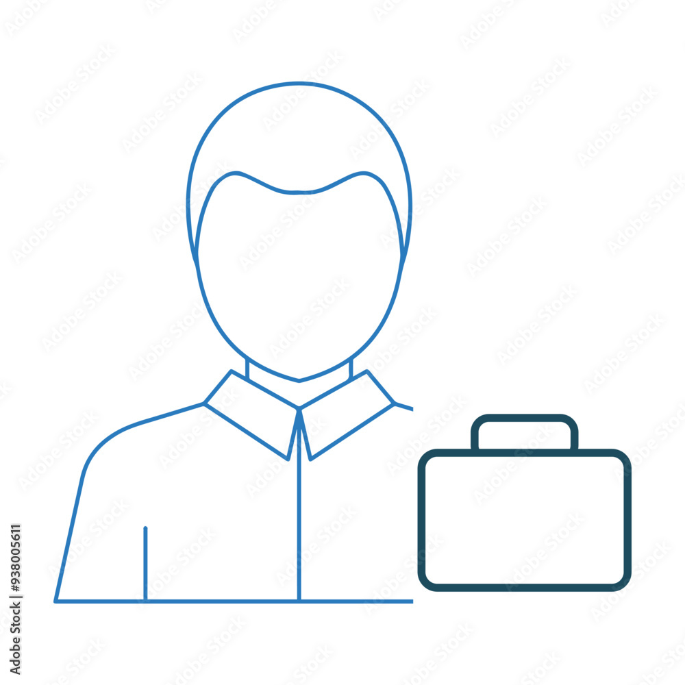 Portfolio, work, user icon Portfolio, work, user icon
