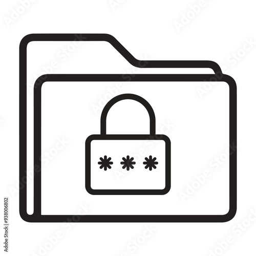 Private, folder, secure icon