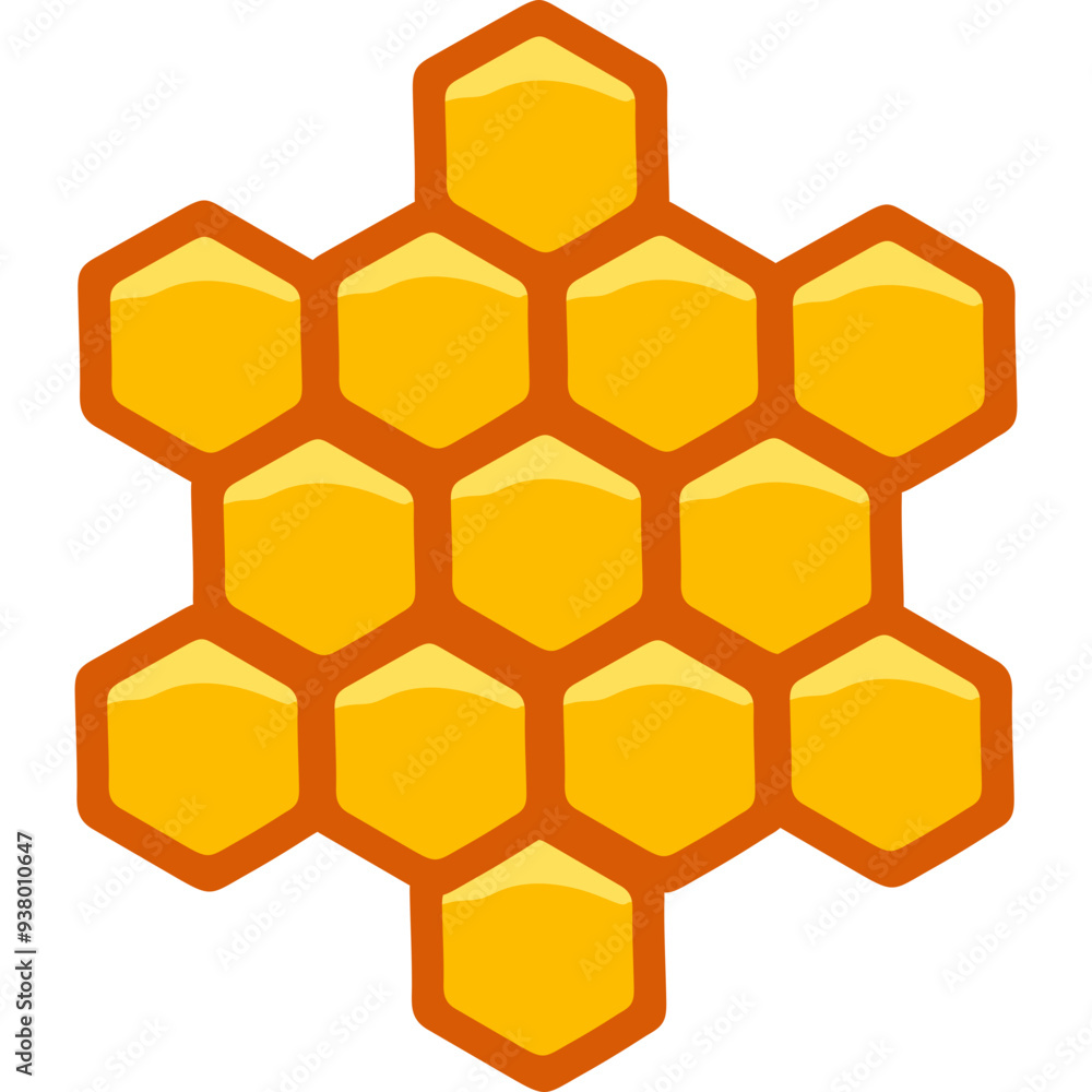 Obraz premium Honey Comb Illustration