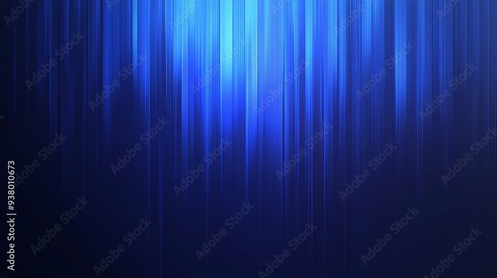 Fototapeta premium Mesmerizing blend of blue vertical lines fading into a deep blue backdrop, creating a modern and elegant design perfect for adding creativity to projects