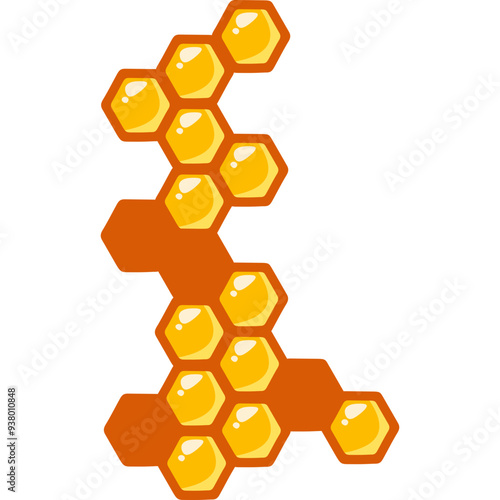 Honey Comb Illustration