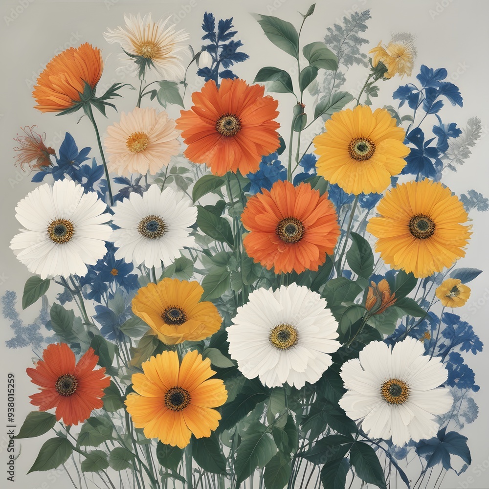 floral pattern with flowers. bouquet of daisies. bunch of flowers. bouquet of flowers. illustration of colourful flowers bouquet. floral pattern with flowers. bouquet of daisies. bunch of flowers. bouquet of flowers. illustration of colourful flowers bouquet.