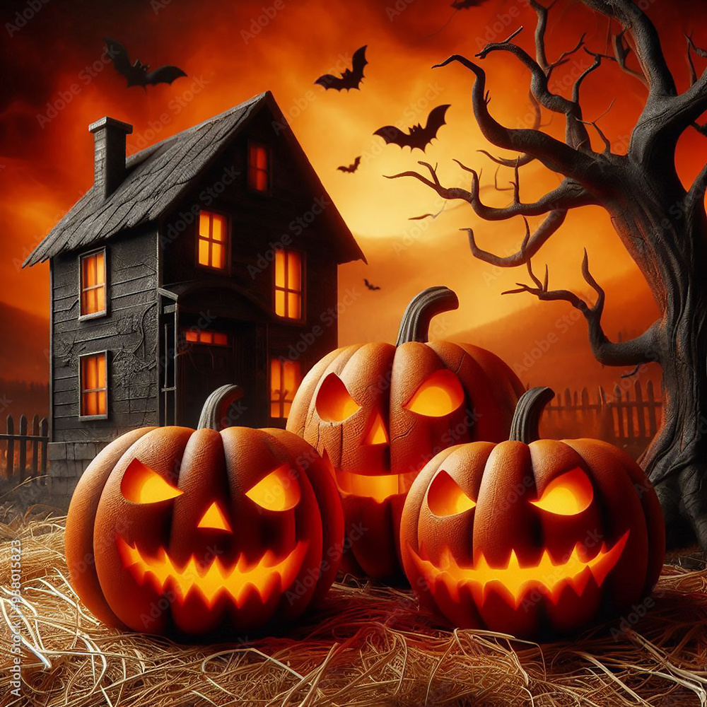 halloween background with pumpkin halloween background with pumpkin
