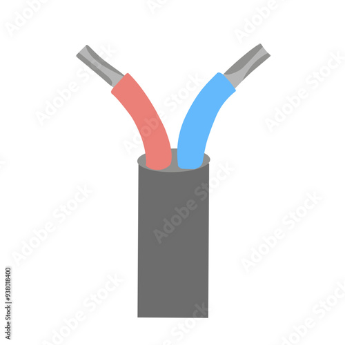 Cables and wires realistic vector