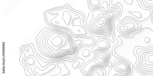 Abstract  wave stipe line topography counter map.  geometric map area space line technology topo landscape striped cartography map texture background.