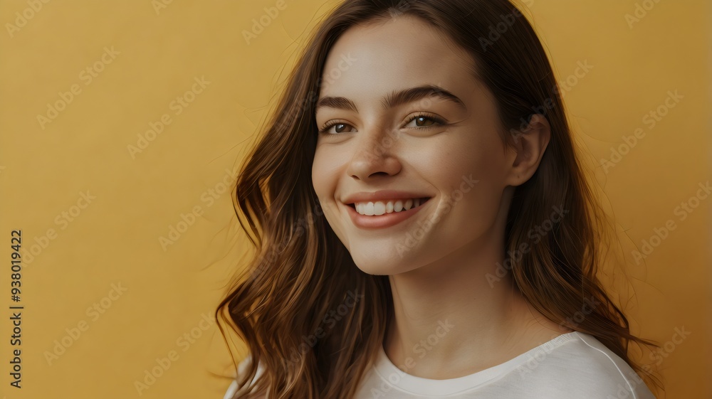 Portrait of her she nice well-dressed attractive lovely luxury pretty content cheerful cheery wavy-haired girl folded arms isolated over bright vivid shine vibrant yellow color background Portrait of her she nice well-dressed attractive lovely luxury pretty content cheerful cheery wavy-haired girl folded arms isolated over bright vivid shine vibrant yellow color background