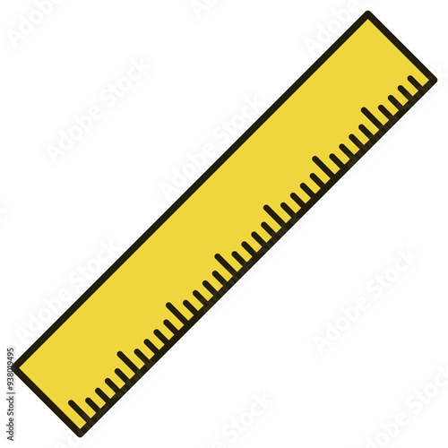 yellow ruler measuring tape