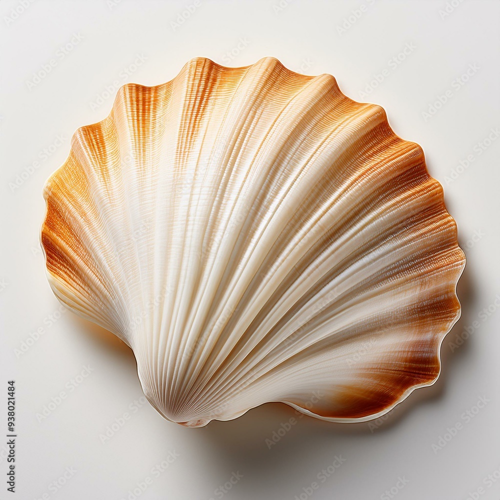 Sea shells on a white background Sea shells on a white background