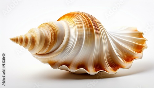 Sea shells on a white background