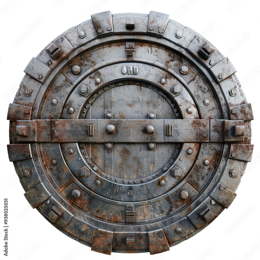 Naklejka premium Large safe, background cut, ready to use