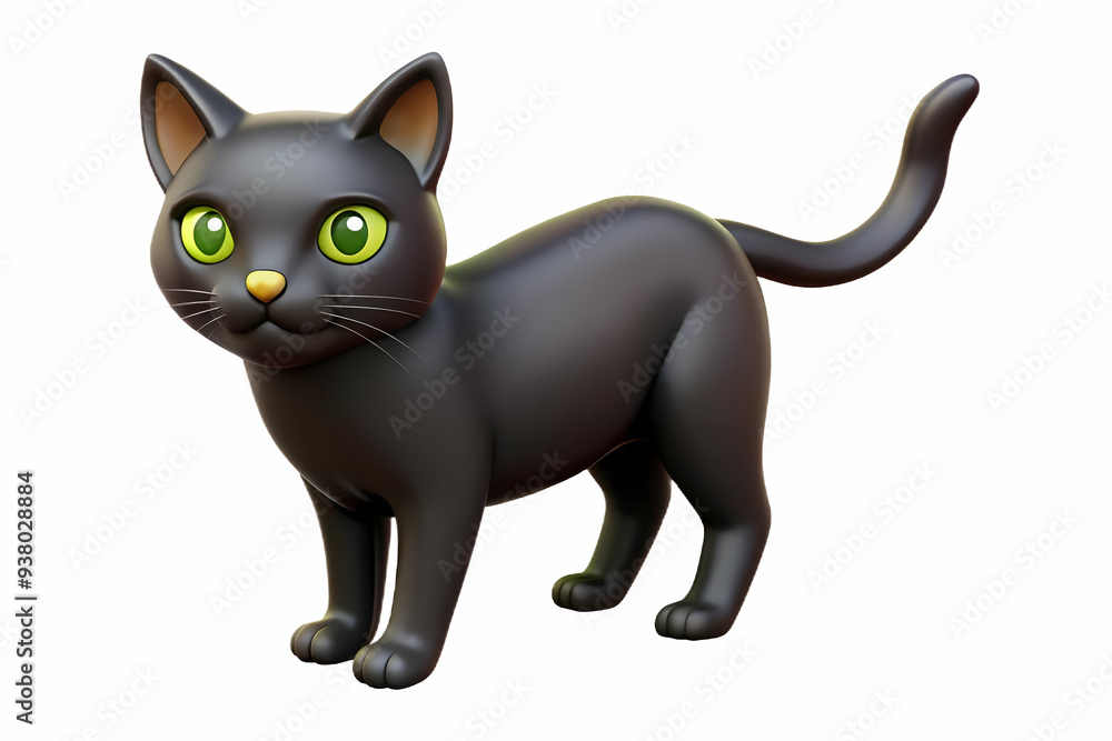 Flat Glossy Black Cat Background with Glowing Eyes concept as A glossy background featuring a black cat with glowing eyes staring from the shadows. The scene is perfect for Halloween advertisements or Flat Glossy Black Cat Background with Glowing Eyes concept as A glossy background featuring a black cat with glowing eyes staring from the shadows. The scene is perfect for Halloween advertisements or