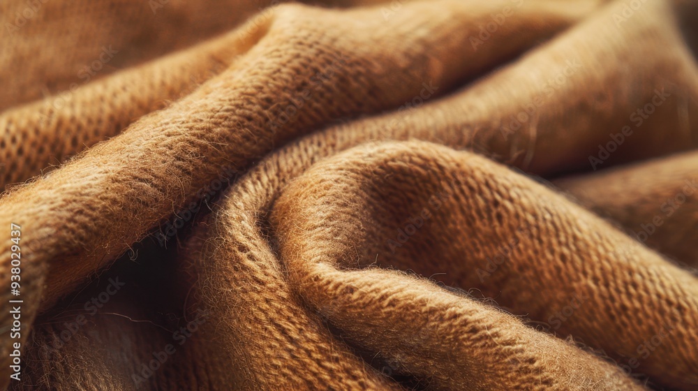 A close-up of felt fabric in a soft, warm brown, with its smooth, dense texture creating a simple, cozy background A close-up of felt fabric in a soft, warm brown, with its smooth, dense texture creating a simple, cozy background