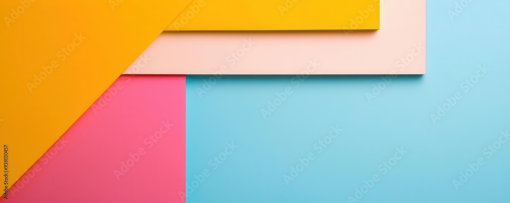 Vibrant geometric shapes with contrasting shadows, abstract art, contrast Vibrant geometric shapes with contrasting shadows, abstract art, contrast
