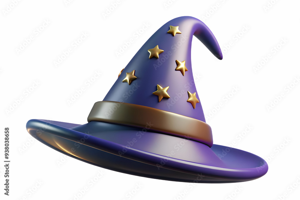Glossy Witchs Hat Background with Stars concept as A glossy background featuring a witchs hat with twinkling stars against a dark sky. The scene is perfect for Halloween party banners or witch themed Glossy Witchs Hat Background with Stars concept as A glossy background featuring a witchs hat with twinkling stars against a dark sky. The scene is perfect for Halloween party banners or witch themed