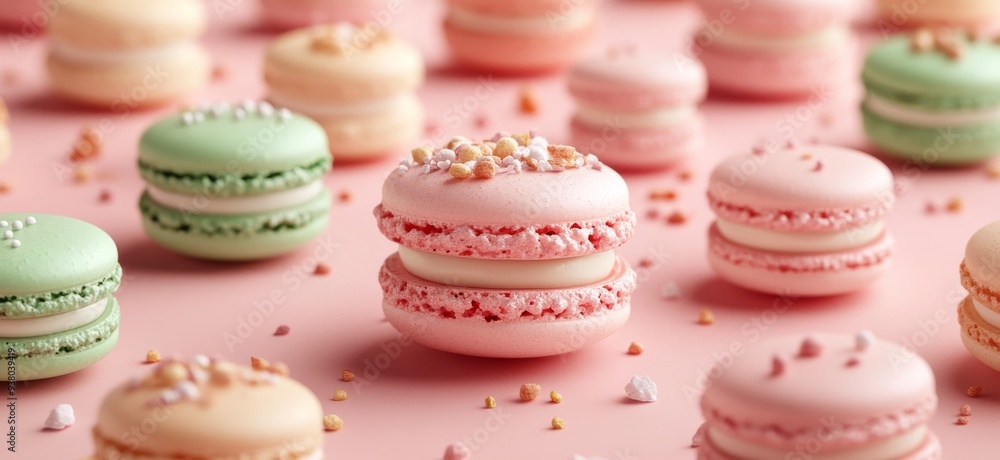 italian macarons and different toppings italian macarons and different toppings