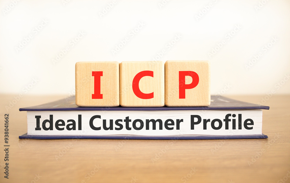 ICP ideal customer profile symbol. Concept words ICP ideal customer ...