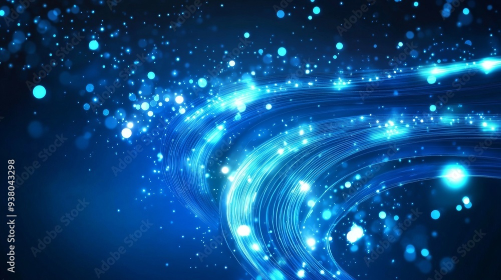 Obraz premium Fiber optic cable for internet network connection technology background