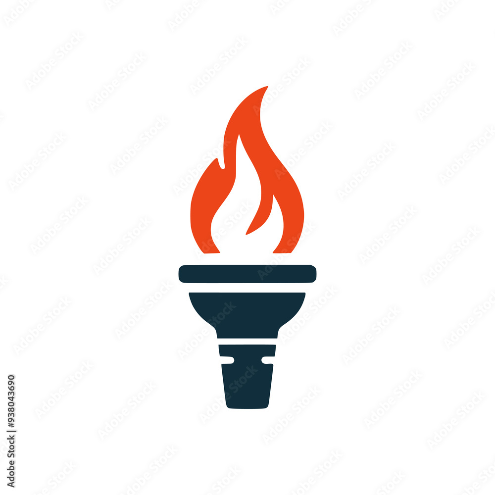 torch fire flame logo vector illustration template design torch fire flame logo vector illustration template design