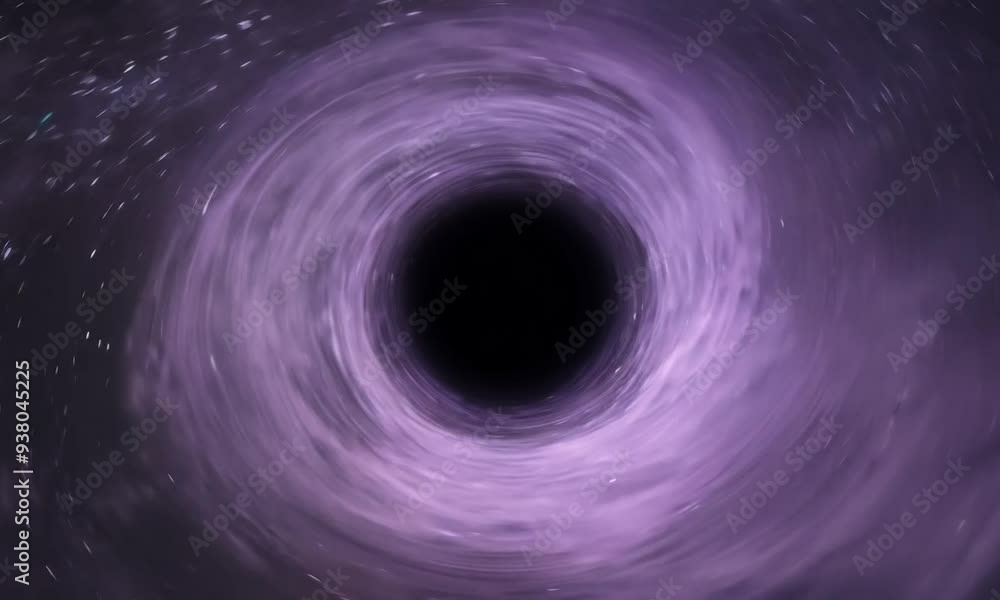 A Spiraling Purple Black Hole A Spiraling Purple Black Hole