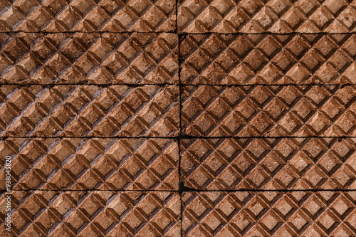 Obraz na płótnie sweet waffles with vanilla filling w salonie
