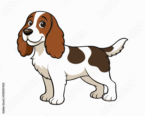 English Spaniel vector illustration