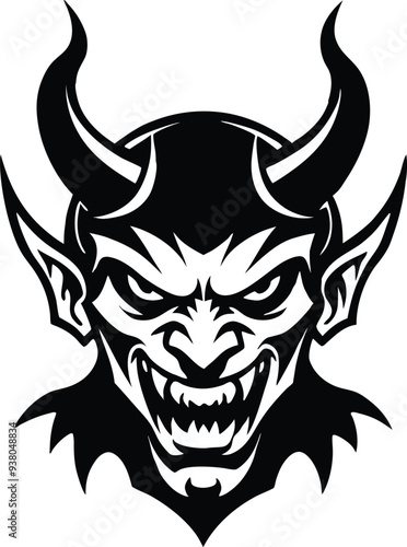 dracula devil silhouette illustration black and white