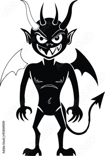 dracula devil silhouette illustration black and white